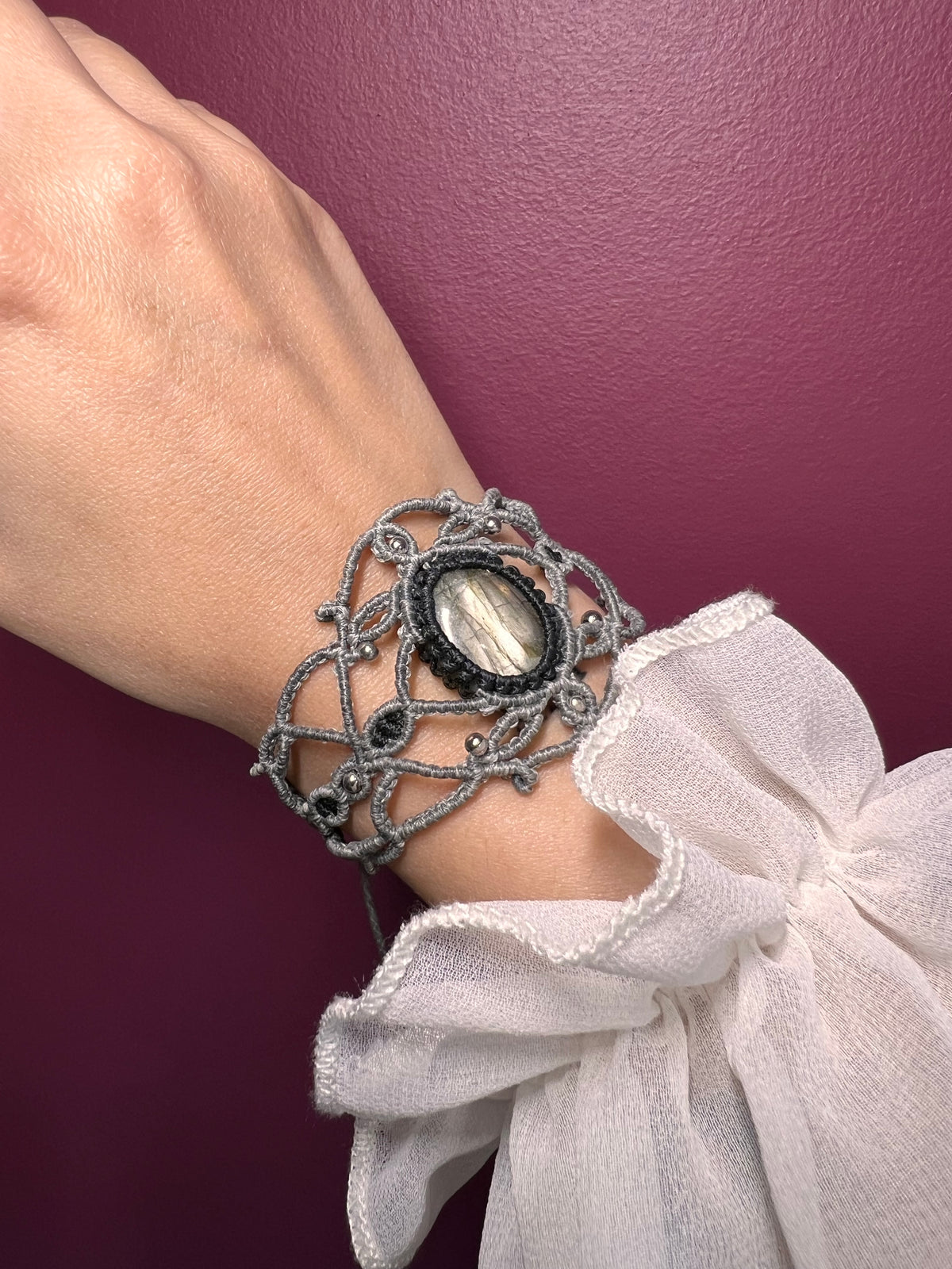 Bracelet labradorite fait main 