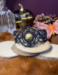 Luciole – Bracelet manchette en labradorite multicolore