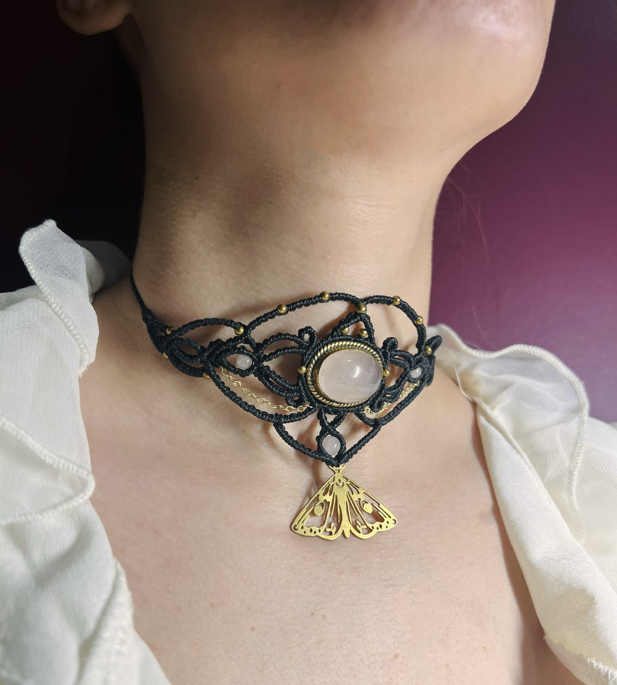 L’Envol – Collier en quartz rose