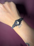 Persévérance — Bracelet en Pierre de lune noir