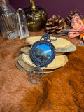 Talisman Lunéa — Labradorite Bleue