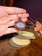 Talisman Automne Indien — Labradorite Blanche Péristérite